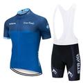 maglia da ciclismo strava maglia da ciclismo manica corta set maglia ciclismo uniformes abbigliamento da bici ad asciugatura rapida mtb jersey (colore : c4, taglia : l)