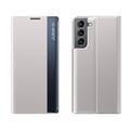 Custodia per telefono per Samsung Galaxy S24 S23 S22 S21 Ultra Plus A72 S25 Ultra Custodia a corpo intero Auto Sleep Wake Up Flip magnetico con supporto di colore solido TPU PU