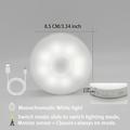 Sensore di movimento a 8 led, luce notturna a led, interruttore intelligente, sensore di luce usb ricaricabile a batteria, lampada da comodino per bagno, per accesso al corridoio della stanza, bagno,