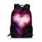 zaino con stampa galassia - resistente ed elegante zaino per la scuola con nebulosa spaziale con spalline regolabili in tessuto oxford cerniera di grande capacità ideale come regalo per il rientro a scuola - spazioso bookbag dal design notte stellata