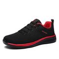 Per uomo Per donna Scarpe da ginnastica Scarpe da corsa Scarpe sportive Antiscivolo Flyknit Ammortizzamento Traspirante Leggero Morbido Corsa Jogging Gomma A maglia Estate Primavera Nero Nero / Rosso