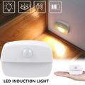 2/6 pz led sensore di movimento luce a batteria lampada da parete senza fili luce notturna senza abbagliamento corridoio armadio led luce della porta dell'armadio