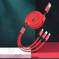 2023 nuovo 3 in 1 cavo USB retrattile cavo del caricatore universale del telefono mobile cavo di ricarica veloce cavo USB per iphone per Samsung per huawei per xiaomi per oppo per google