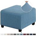 fodera per pouf elasticizzata fodere per pouf quadrate protezione per mobili sgabello pieghevole protezione per mobili fodera morbida con fondo elastico