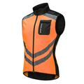 WOSAWE Per uomo Gilet da ciclismo Senza maniche Ciclismo da montagna Cicismo su strada blu navy Nero Verde Bicicletta Gilet / Gilet Maglietta / Maglia Antivento Strisce riflettenti Tasca posteriore