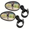 2pcs specchio bici 360 gradi regolabile specchio manubrio girevole specchio grandangolare bicicletta specchio retrovisore ciclismo specchio convesso acrilico antiurto sicuro specchietto retrovisore