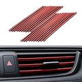 auto condizionatore d'aria trim strip for vent presa di 20 pezzi accessori auto bling interni per le donne degli uomini camion decor air vent outlet decorazione striscia universale impermeabile