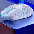 mouse da gioco retroilluminazione a 7 colori a basso rumore 6 tasti mouse meccanico antiscivolo mouse da gioco con cavo USB per PC e laptop