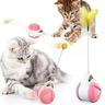 cat chasing toy balance car design giocattoli interattivi per gatti auto non-batteria auto rotante giocattolo per gatti con gatto catnip bacchetta chaser divertente puzzle giocattolo per gatto gattino