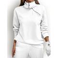 Per donna Felpa pullover Bianco Manica lunga Tenere al caldo Superiore Abbigliamento da golf da donna Abbigliamento Abiti Abbigliamento