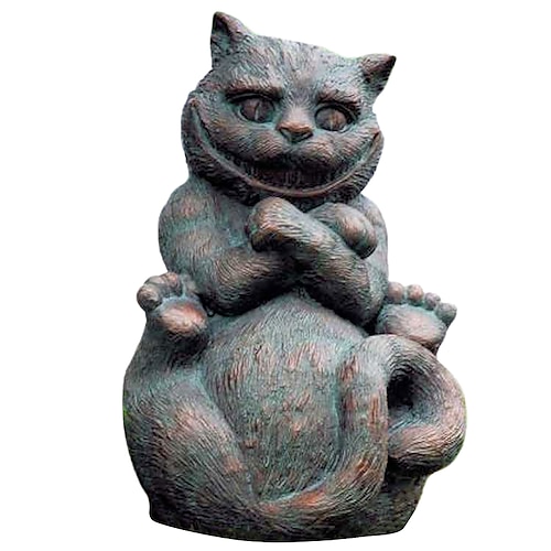 resina ornamento paese delle meraviglie statua da giardino/patio alice figurine play set statua coniglietto decorazione da giardino paese delle meraviglie