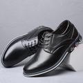 Per uomo Scarpe da ginnastica Oxford Scarpe derby Sneakers classiche Informale Formale Esterno Giornaliero Di pelle Traspirante Con lacci intrecciali Nero Marrone Estate