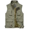 gilet in pile da escursione / gilet gilet da pesca gilet da pesca invernale giacca in pile top gilet da lavoro all'aperto casual leggero multi tasche antivento viaggio cargo safari foto gilet resistenza all'usura gilet caldo