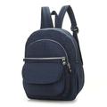 Per donna zaino Zaino per la scuola Mini zaino zaino Scuola Esterno Giornaliero Tinta unica Nylon Massima capacità Traspirante Leggero Cerniera Nero Blu marino Azzurro cielo