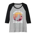 Damen Mama Needs Some Wine Katzen Mama Raglan