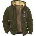 Per uomo Stampe Grafiche Timone Felpe con cappuccio Manica Lunga Felpe Con Cappuccio Quotidiano Casual Vacanza Ferie Autunno Inverno Nero Marrone Verde militare Abbigliamento progettista S M L XL