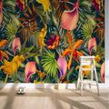 Bellissime carte da parati murali carta da parati naturale adesivo da parete che copre stampa palma tropicale fiore foglia tela decorazioni per la casa stacca e attacca rimovibili