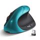 mouse verticali ricaricabili mouse wireless ergonomico ricevitore usb 2.4g 1600 dpi regolabili mouse a 6 pulsanti