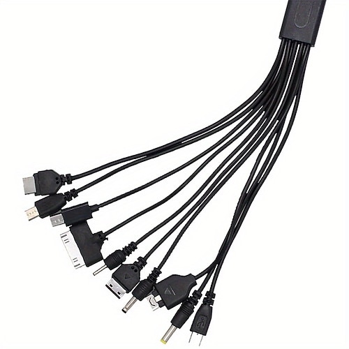 Ricarica rapida con cavo dati 10 in 1 per tutti i tuoi dispositivi - compatibile con sp/3ds/ndsl/wiiu/psp!