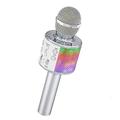 microfono karaoke per bambini microfono karaoke wireless con luce a led per ragazze 3-12 anni regalo di natale giocattoli per bambini