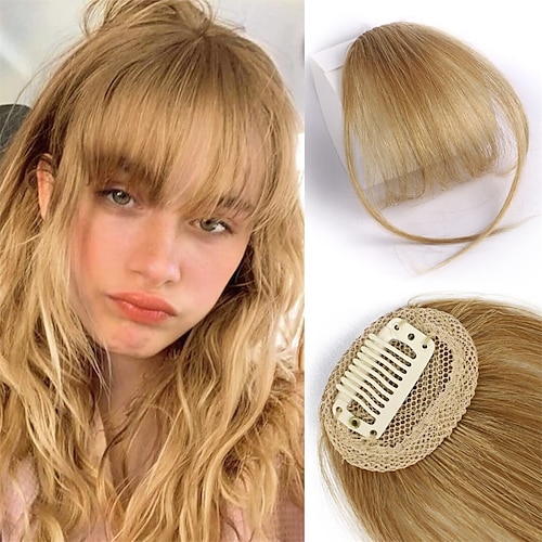 frangia clip di capelli nella frangia capelli frangia wispy clip sulla frangia frangia per le donne frangia ad aria piatta frangia ordinata con le tempie posticci per l'uso quotidiano