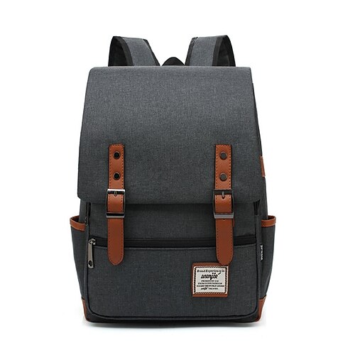 zaino per laptop vintage da 16 pollici borse di tela da donna zaini da viaggio per il tempo libero da uomo zaini da scuola retrò borsa casual per adolescenti, regalo di ritorno a scuola