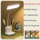 lampada da tavolo lampada da tavolo da lettura da tavolo lampada da tavolo a led uso plug-in piccola lampada da tavolo per bambini e studenti per imparare a leggere lampada da scrivania con portapenne