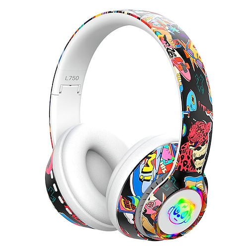 L750 Cuffie da gioco Oltre l'orecchio Bluetooth 5.1 Sportivo Stereo Accoppiamento automatico per Apple Samsung Huawei Xiaomi MI Uso quotidiano PC Gioco con il telefono cellulare