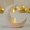 led stella luna a lume di candela eid al-fitr mubarak festival decor luce notturna musulmano vacanza decorazione della casa lanterna