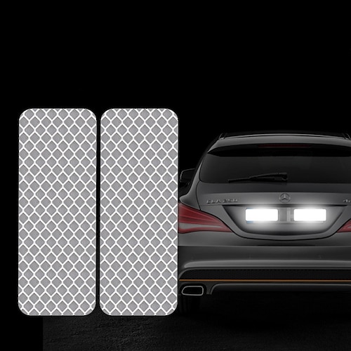 10pcs adesivo riflettente per auto sicurezza del traffico notte segno di avvertimento striscia riflettente per auto nastro luminoso decalcomanie riflettenti per paraurti auto