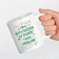 1pc insegnante di matematica tazza di caffè tazze di caffè in ceramica tazze d'acqua estate inverno bicchieri regali di compleanno regali di festa regali di capodanno regali di san valentino