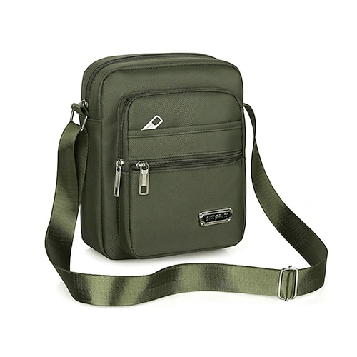 Borsa a tracolla in nylon leggero e impermeabile per spostamenti, viaggi e scuola: design durevole multistrato resistente all'usura, per il ritorno a scuola