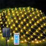 luci di natale in rete a rete energia solare 8 modalità 9.8x6.6ft 200led bush tree wrap decor fairy luccichio luci stringa all'aperto per halloweenholidaypartypatioweddinggarden