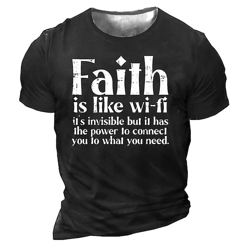 Per uomo Lettera Stampe Grafiche Maglietta Maglietta grafica Magliette con slogan Maglietta consumata Manica Corta maglietta Stampa 3D Girocollo Camicia Vintage Sport Designer All'aperto Streetwear