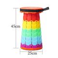 Sgabello pieghevole retrattile sgabello collassabile aggiornato sgabello telescopico portatile sgabelli pieghevoli per adulti sgabello telescopico portatile per campeggio giardinaggio pesca attività