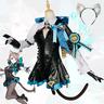 Ispirato da Impatto Genshin Lynette Anime Costumi Cosplay Giapponese Halloween Abiti Cosplay Manica lunga Costume Per Per donna