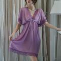 abito da notte bianco per San Valentino da donna lingerie sexy body in pizzo pigiama tinta unita comfort home letto traspirante vestito per la serata degli appuntamenti