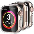 3 pezzi Guarda Proteggi Schermo Compatibile con Apple iWatch Series 8/7/6/5/4/3/2/1 / SE Protettori privacy dello schermo Alta definizione Sensibile al tocco Vetro temperato Accessori per orologi