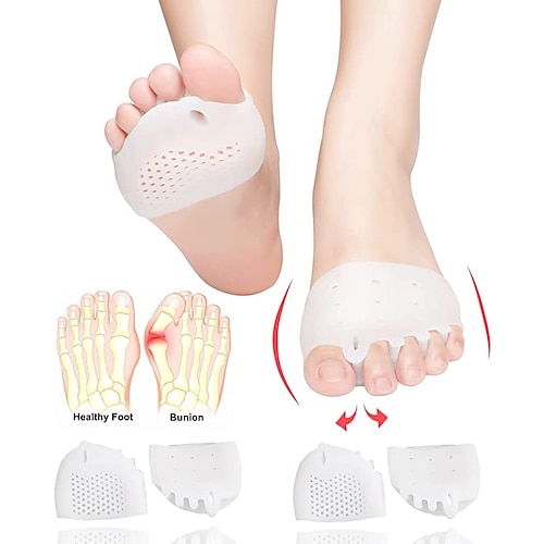 cuscinetti metatarsali, separatori per dita in gel, cuscino correttore per alluce valgo, distanziatori per dita, cuscinetti per avampiede, morbidiamp;traspirante, idea per neuroma mortons, vesciche,