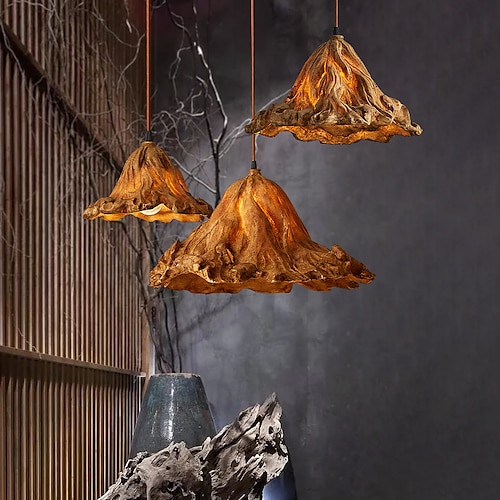 lampada a sospensione a led arte in resina lampada a sospensione 21 cm semplice caffetteria ristorante bar lampada a sospensione e26 / 27 sorgente luminosa plafoniera in metallo ferro 1 pz 110-240 v