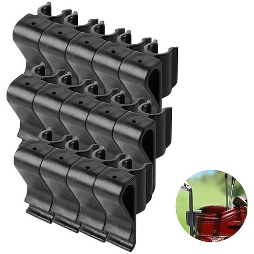 Clip per organizer per mazze da golf, clip per putter con clip per mazze da golf da 14 pezzi per sacca da golf, clip per mazze da golf portatili, clip per clip per sacche da golf facili da usare,