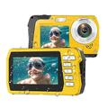 Fotocamera impermeabile 4k30fps Fotocamere subacquee da 56 MP Videoregistratore uhd Selfie IPS Doppio schermo (3/2) Fotocamera digitale impermeabile da 10 piedi per lo snorkeling in vacanza 1700mAh