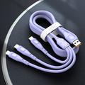 3 in 1 design per mac 120w usb c multi cavo di ricarica veloce 3in1 cavo di ricarica per telefono multiplo usb c multi cavo con tipo c/micro usb/ip per samsung s23 s22 s21 per iphone 14 13 12 11 x xs