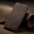 Custodia wallet in PU retro per iPhone 16 15 14 13 12 11 Pro Max XR XS 8 7 – Flip cover con slot per schede chiusura magnetica funzione stand regali per la festa del papà