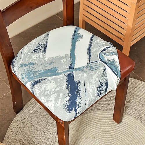 coprisedili per sedie da sala da pranzo set di 2 coprisedili per sedie stampati elasticizzati set di 2 coprisedili per sedie imbottiti rimovibili lavabili coprisedili per cuscini per la cucina ufficio