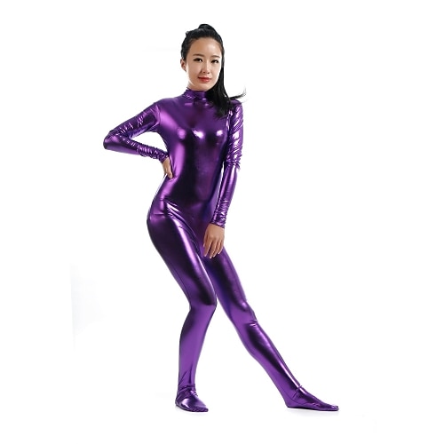 Zentai-Anzüge Cosplay Kostüm Catsuit Karnevalskostüm Ganzkörperanzug Herren Damen Sex Sexy Kostüm Einfarbig Elasthan Latex Kostüm für Halloween Erwachsene