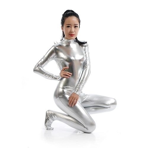 Zentai-Anzüge Cosplay Kostüm Catsuit Karnevalskostüm Ganzkörperanzug Herren Damen Sex Sexy Kostüm Einfarbig Elasthan Latex Kostüm für Halloween Erwachsene Image