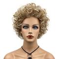 Synthetische Perücken Locken Asymmetrischer Haarschnitt Maschinell gefertigt Perücke Kurz A1 A2 A3 A4 Braun Synthetische Haare Damen Cosplay Party Modisch Blond Braun / Party / Abend / Täglich