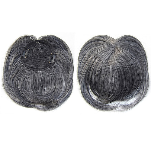 weiße Haarverlängerungen für Frauen, unsichtbares Toupet, dünner werdende Haarverlängerungen, Perückenhaarteil, dicke Spitzenhaarteile Image