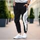 Herren Jogginghose Trainingshose Jogginghose Jogger Hose Hosen Tasche Kordelzug Patchwork Komfort Casual Täglich Festtage Strassenmode Stilvoll Schwarz Grau Mikro-elastisch